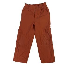 Gymboree Fleece Lined Cargo Pants Boys 6 Orange